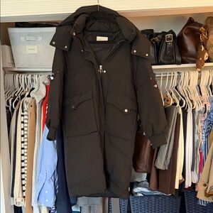 NAP Women's Black Hooded Jacket